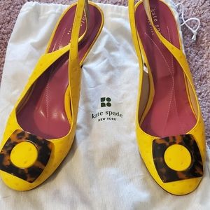 Ostrich Leather Sling Back Sandals